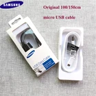 Оригинальный кабель Samsung для быстрой зарядки, кабель micro usb 100 см 150 см, кабель передачи данных для SAMSUNG galaxy S6 S7 Edge Note 4 5 J4 J6 J5 A5 A7
