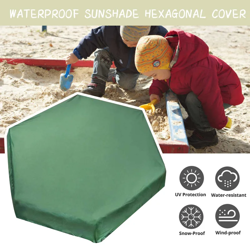 

Children Toy Sandpit Pool Sandbox Cover Sunshade Canopy Dustproof Waterproof Bunker Outdoor Garden Oxford Cloth Shelter