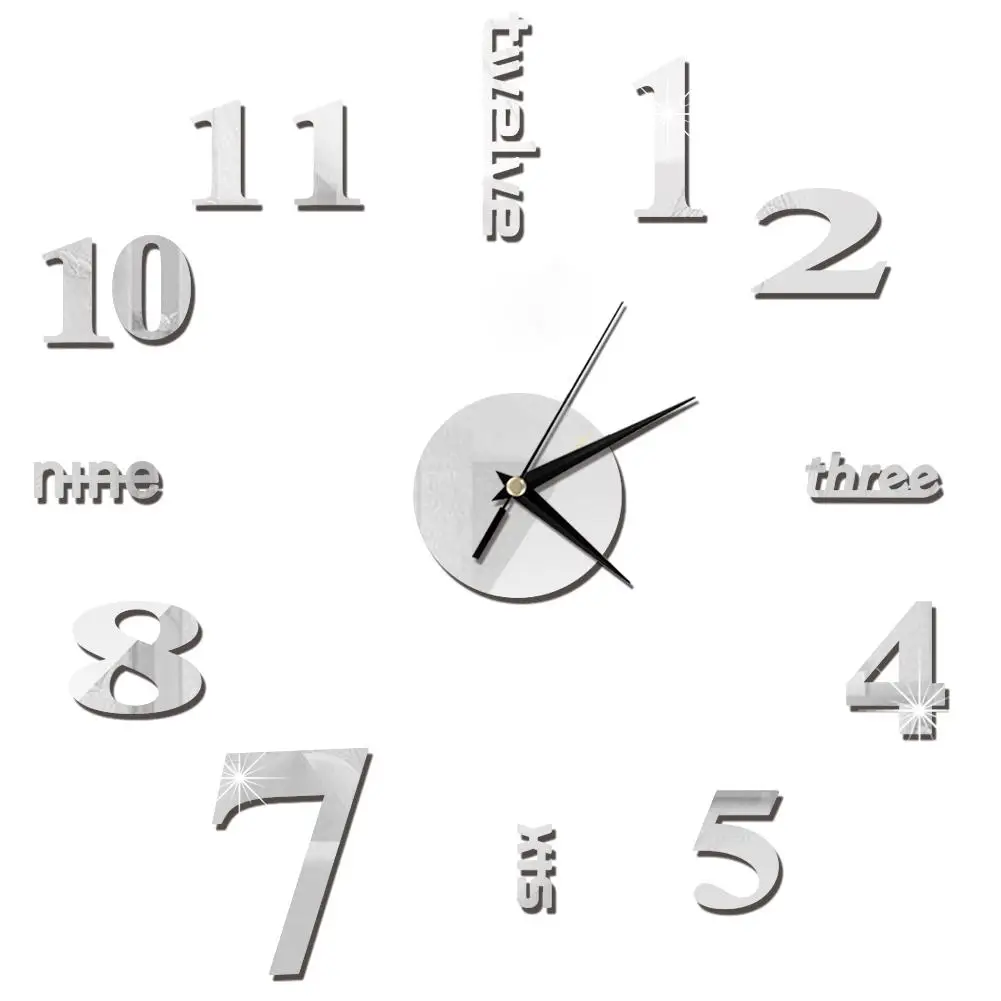 1 шт. креативные большие настенные часы &quotсделай сам&quot современные 3D с