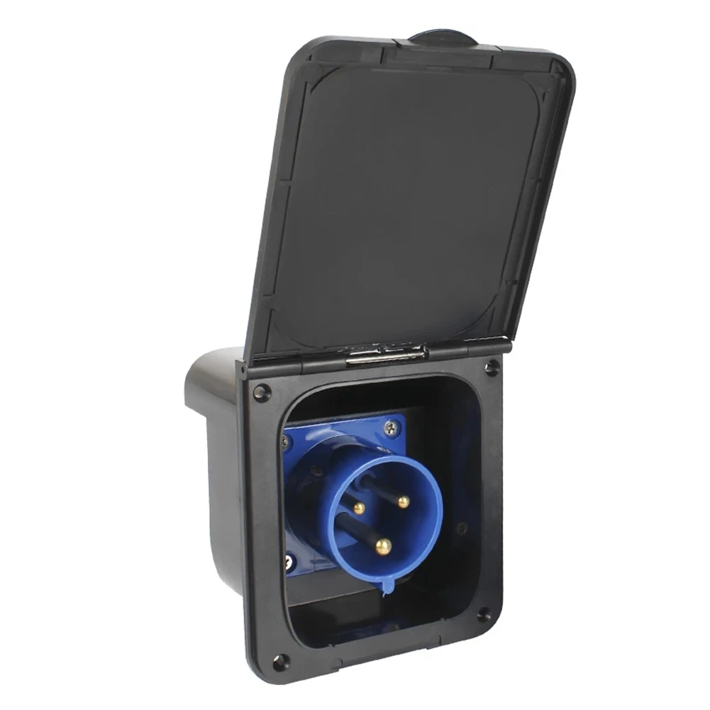 

Top RV 220-240 в 32A внешняя утопленная розетка с водонепроницаемой крышкой для домов на колесах, трейлеров, автофургонов