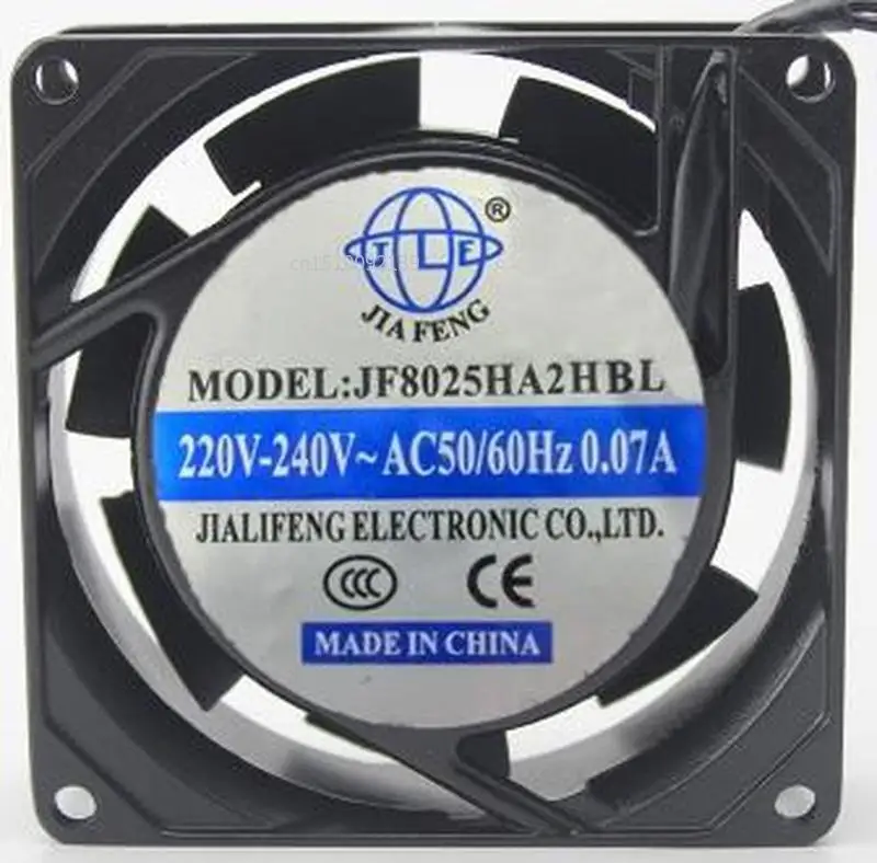 

for JF8025HA2HBL 220V fan 8CM double ball / oil 8025 fan Free shipping
