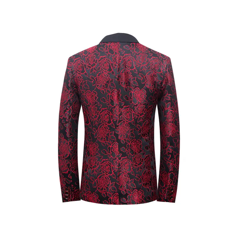 Новейшая модель пальто конструкции 2021 Slim Fit красный пиджак Сезон весна осень