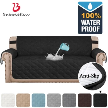 LOYAlgogo Waterpoof Sofa Cover Quilted Anti-Wear Thick Cushion Couch Recliner Slipcovers  Furniture Protector 1/2/3/4 Seater