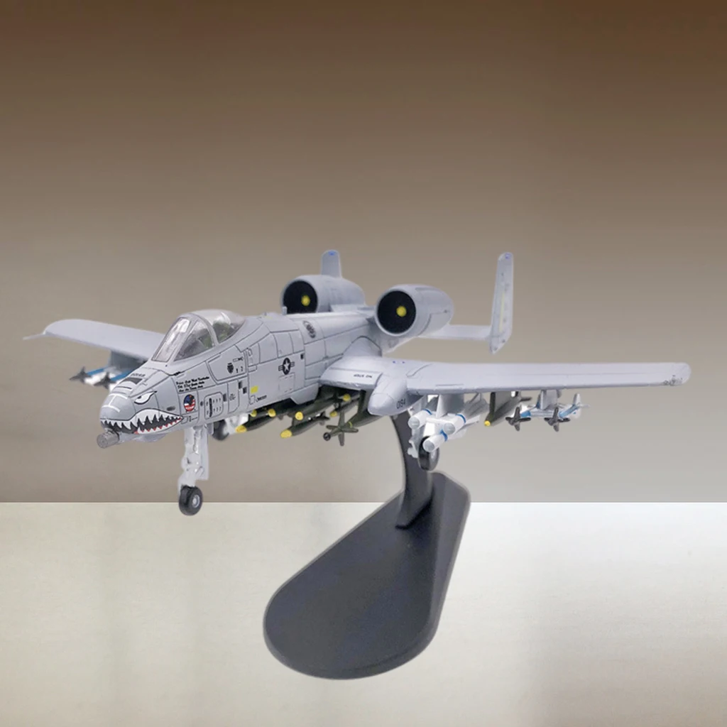 

1:100 Scale Diecast Realistic America A-10 Attack Plane Airplane Aircraft Warcraft Model Toys w/ Display Stand Collectibles
