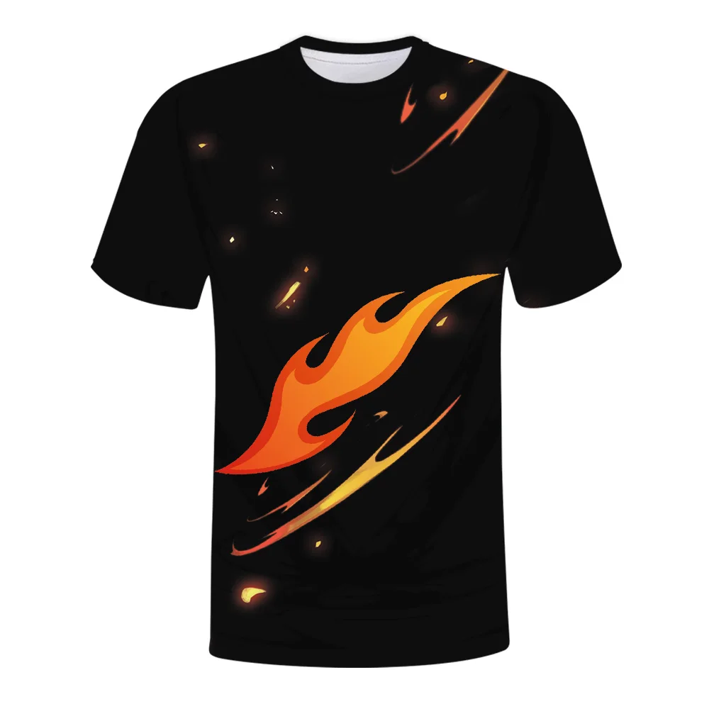 

Fashionable New 3D Printing Summer Hot Short Sleeve Crew Neck Men's And Women's Outdoor Fitness Exercise Loose And Comfortable T