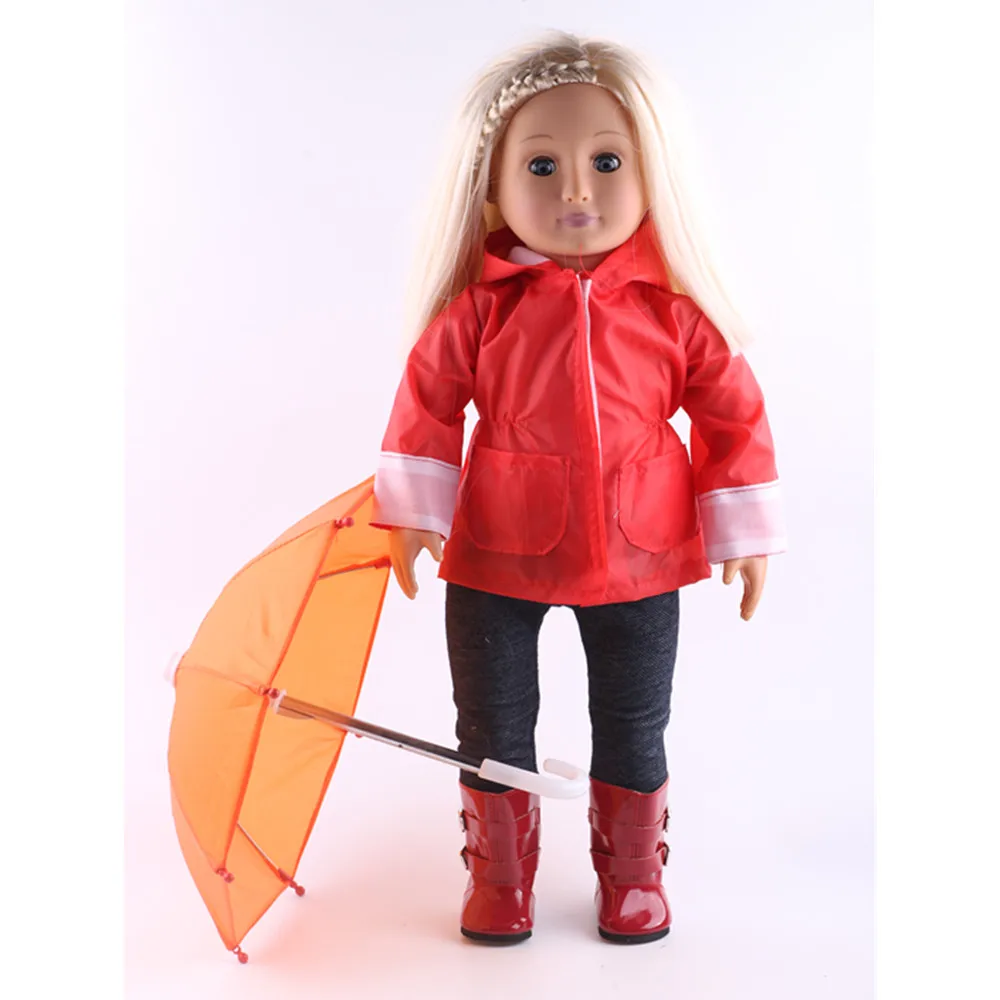 Новый стиль мини зонтик шестерня от дождя для 18 дюймов американская кукла Life Journey