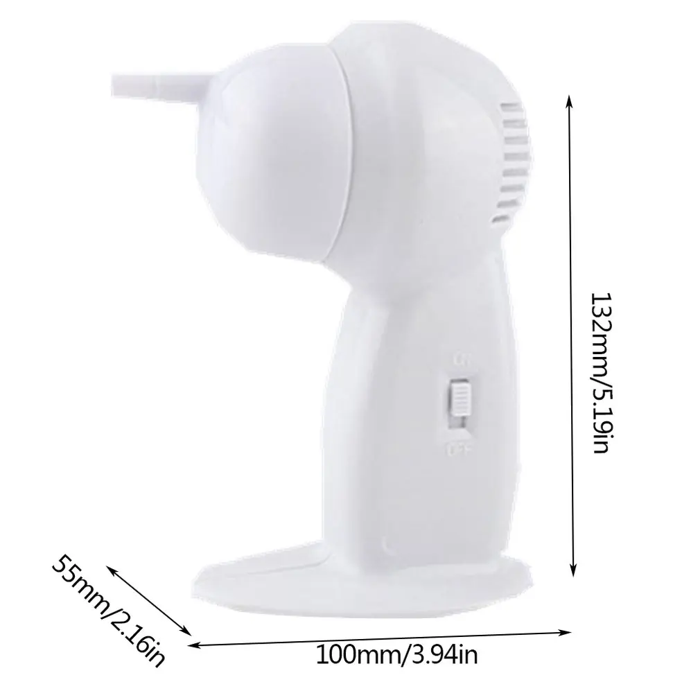 Портативный Размеры электрический прибор для чистки ушей ушной серы переменного