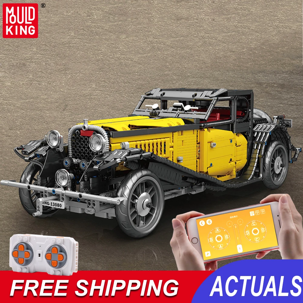 

Форма король строительные блоки Moc винтажный автомобиль сборка Кирпичи Модель автомобиля сборка обучающие игрушки для детей Подарки