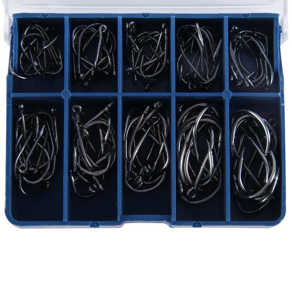 

100 шт., рыболовные крючки из высокоуглеродистой стали