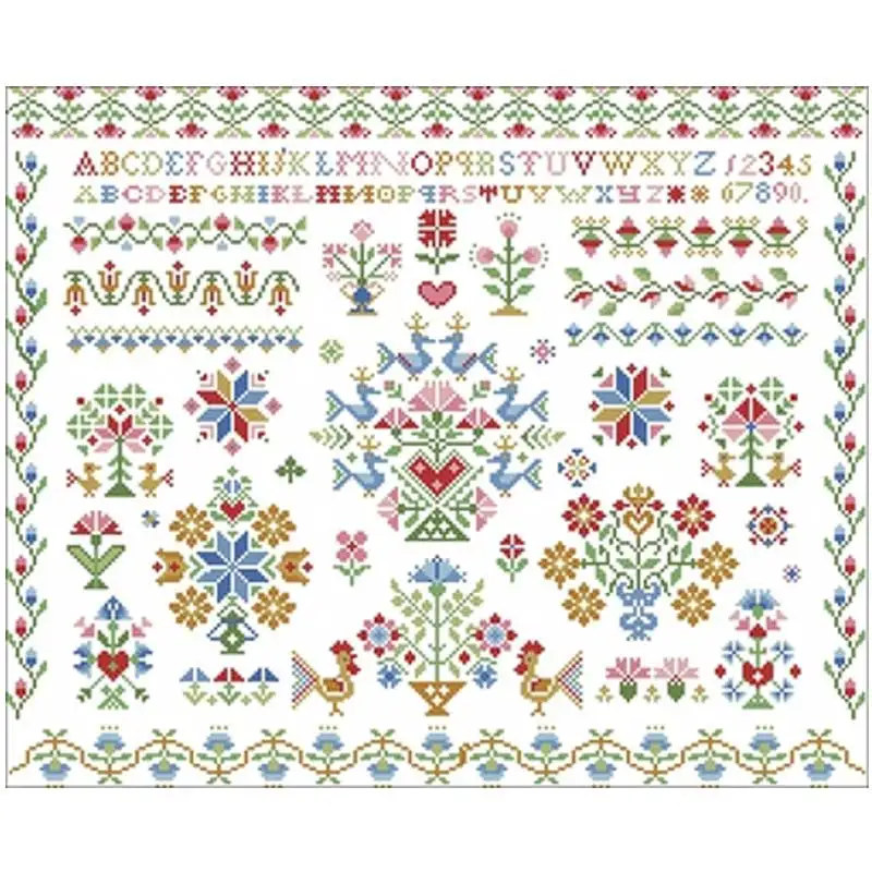 

HOT Flower and Bird Park patterns Counted Cross Stitch 11CT 14CT 18CT DIY Chinese Cross Stitch Kits Embroidery Needlework Sets