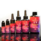 Смола ультрафиолетовая прозрачная светодиодный ная для твердый клей сделай сам, 10152560120200 г, лак для творчества для творческих поделок, УФ смола