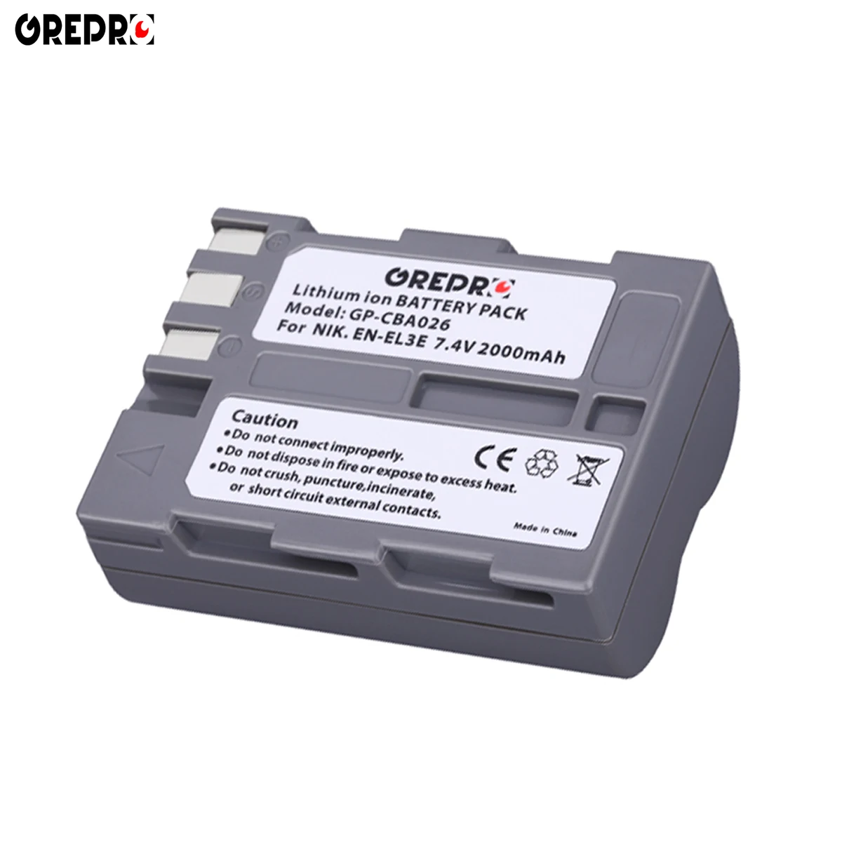 Аккумуляторная батарея с зарядным устройством на 2000 мАч для камеры Nikon D300 D90 D80 D200