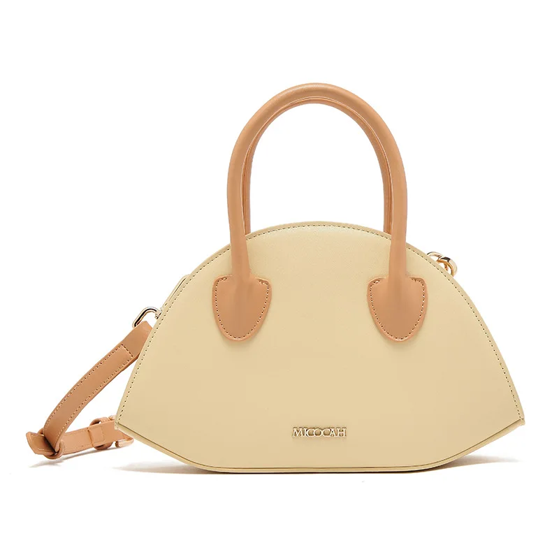 

2021 Summer New Female Bag Stereotyped Portable Semicircle Bag Simple and Fresh Shoulder Messenger Bag