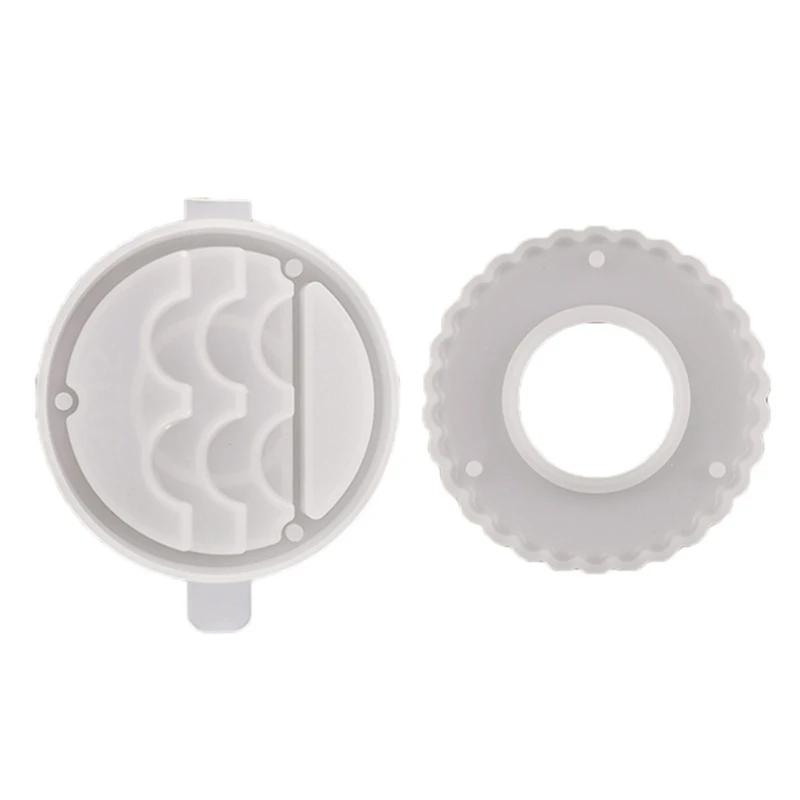 

1 Set Eyelash Storage Box Crystal Epoxy Resin Molds With Lid Mirror Storage DIY Resin Silicone Mold Jewelry Molds