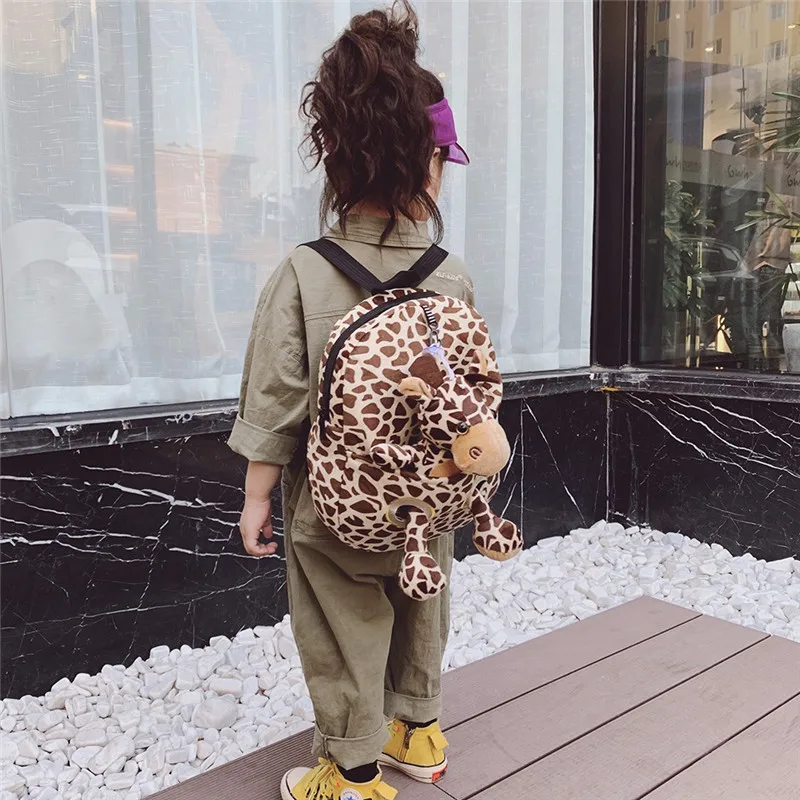 Детский рюкзак с животными для мальчиков и девочек милый ранец школьных книг