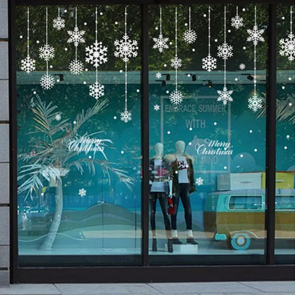 Рождественские настенные наклейки сделай сам на окна рождественское украшения