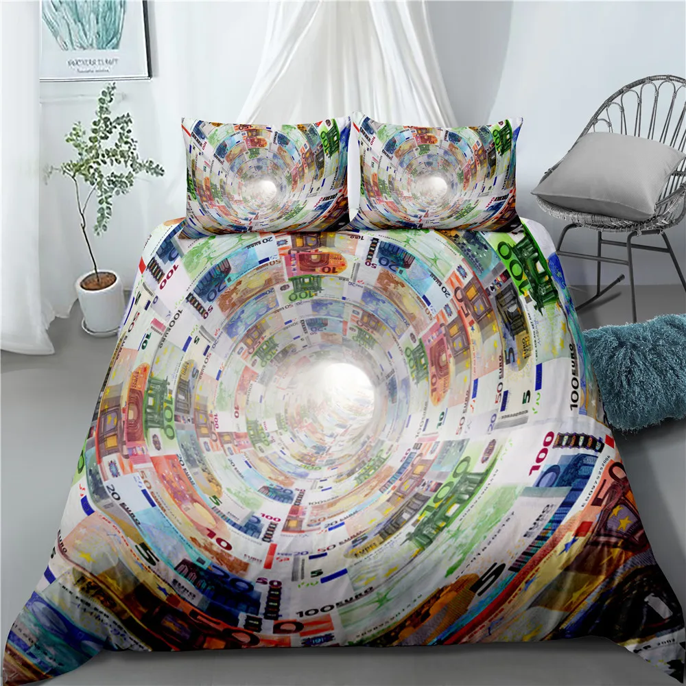 Деньги Доллар фунт пространстве 3 шт./компл. комплект постельных принадлежностей