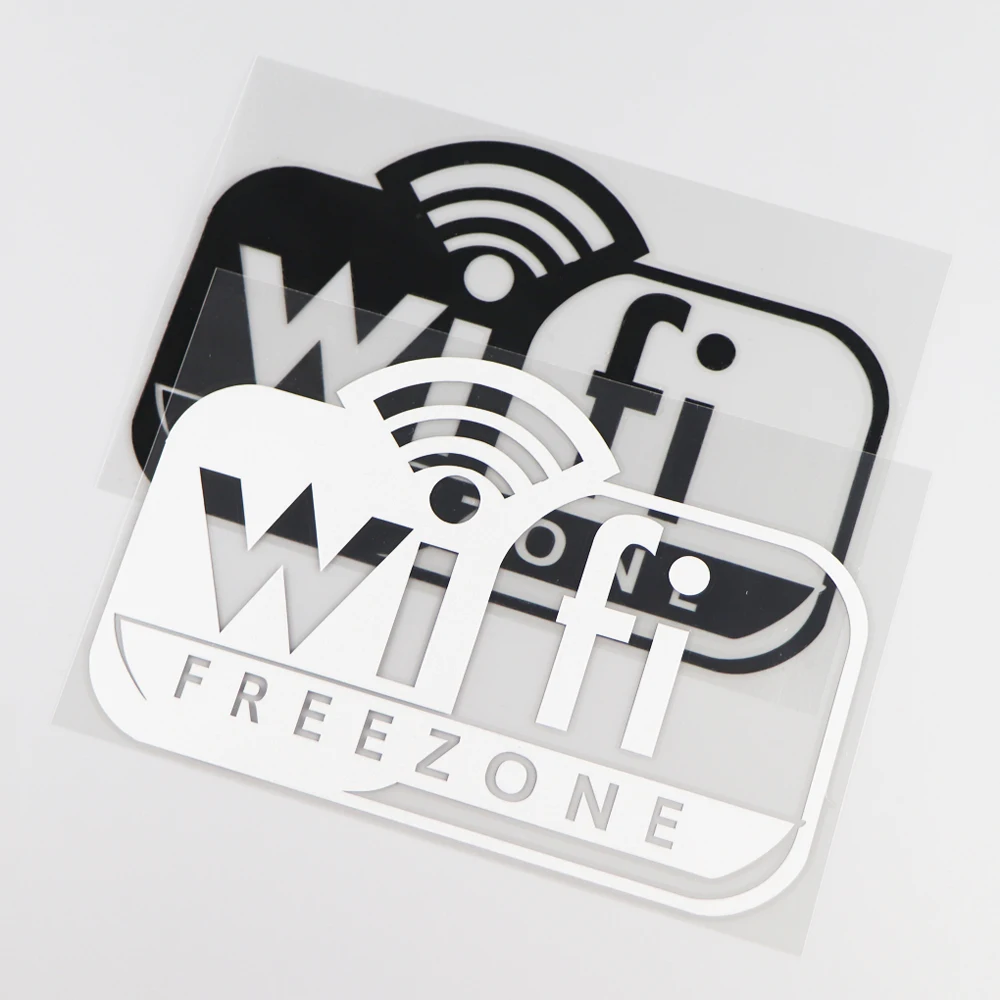 YJZT 17 6 × 11 3 см Wifi мультяшный Декор узор виниловые автомобильные наклейки