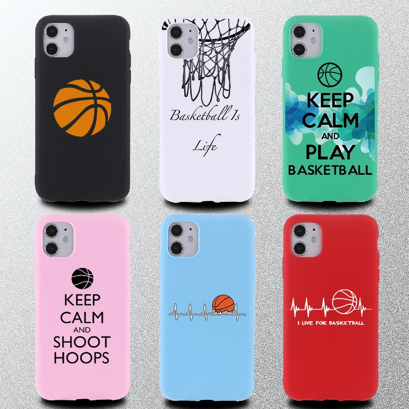 

Anime Cool Basketball Soft TPU Phone Cover For iPhone 13 12 Pro Max Mini XS XR X 7 8P Shockproof Colorful Phone Case Shell