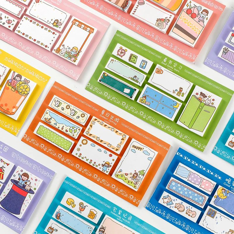 

8 шт./лот серии marcelli милые наклейки Материал n times сообщений бумажные блокноты для записей
