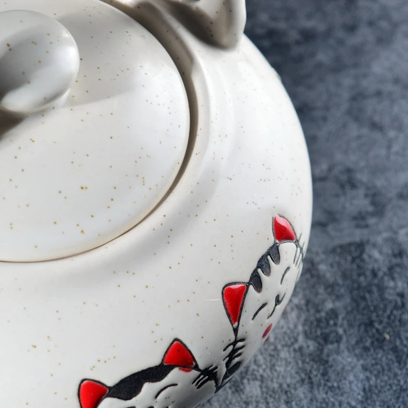 Керамический чайный сервиз с изображением из мультфильма lucky cat японский