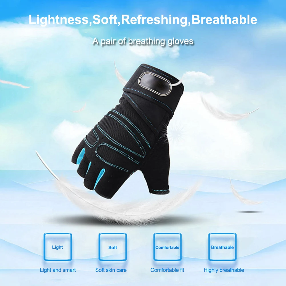 

Gym Gloves Fitness Weight Lifting Non-slip Gloves Body Building Training Sports Exercise Sport Workout Glove for Women Men