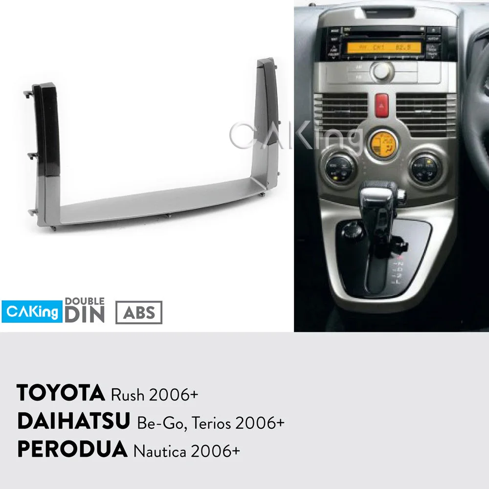 Автомобильная радиопанель Fascia Для Toyota Rush DAIHATSU Be Go Terios Perodua Nautica 2006 + набор