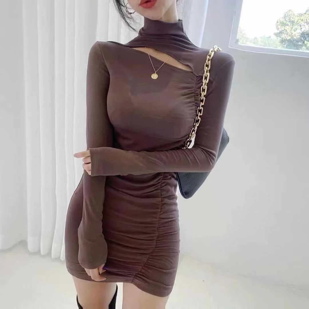 

Лидер продаж в Корейском стиле Dongdaemun осень-зима женское сексуальное облегающее Плиссированное Платье-футляр с фигуркой юбка 2020