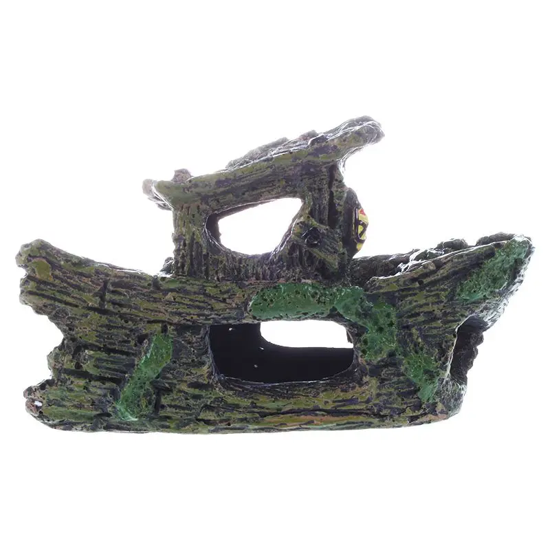 Новый Аквариум Украшение Рок грот пещера с рыбами бак декорация для террариума