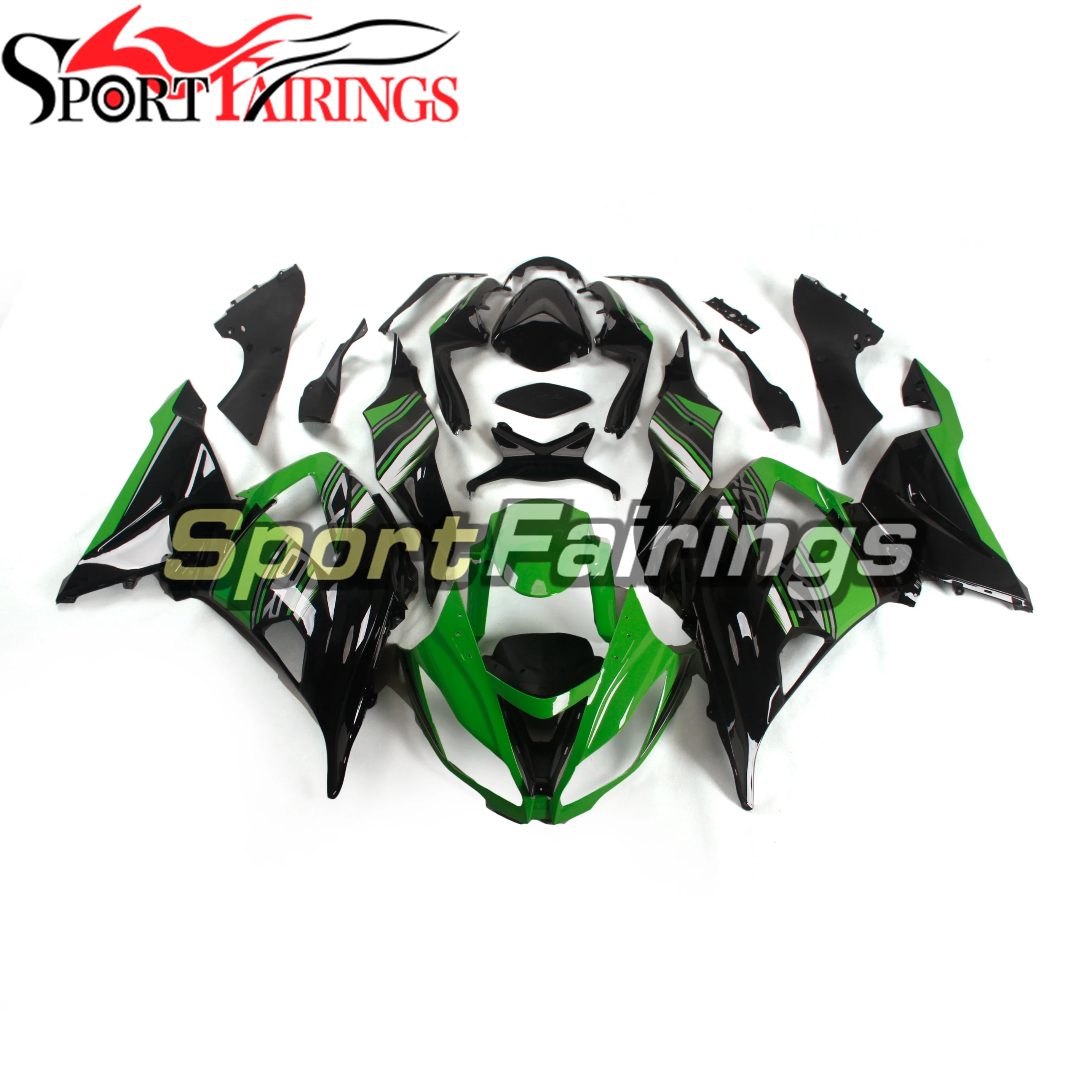 

US Stock Full Fairing Kit For Kawasaki ZX6R 636 2013 14 15 16 2017 2018 ZX-6R Ninja ABS Plastic Motorcycle Bodywork Green Black