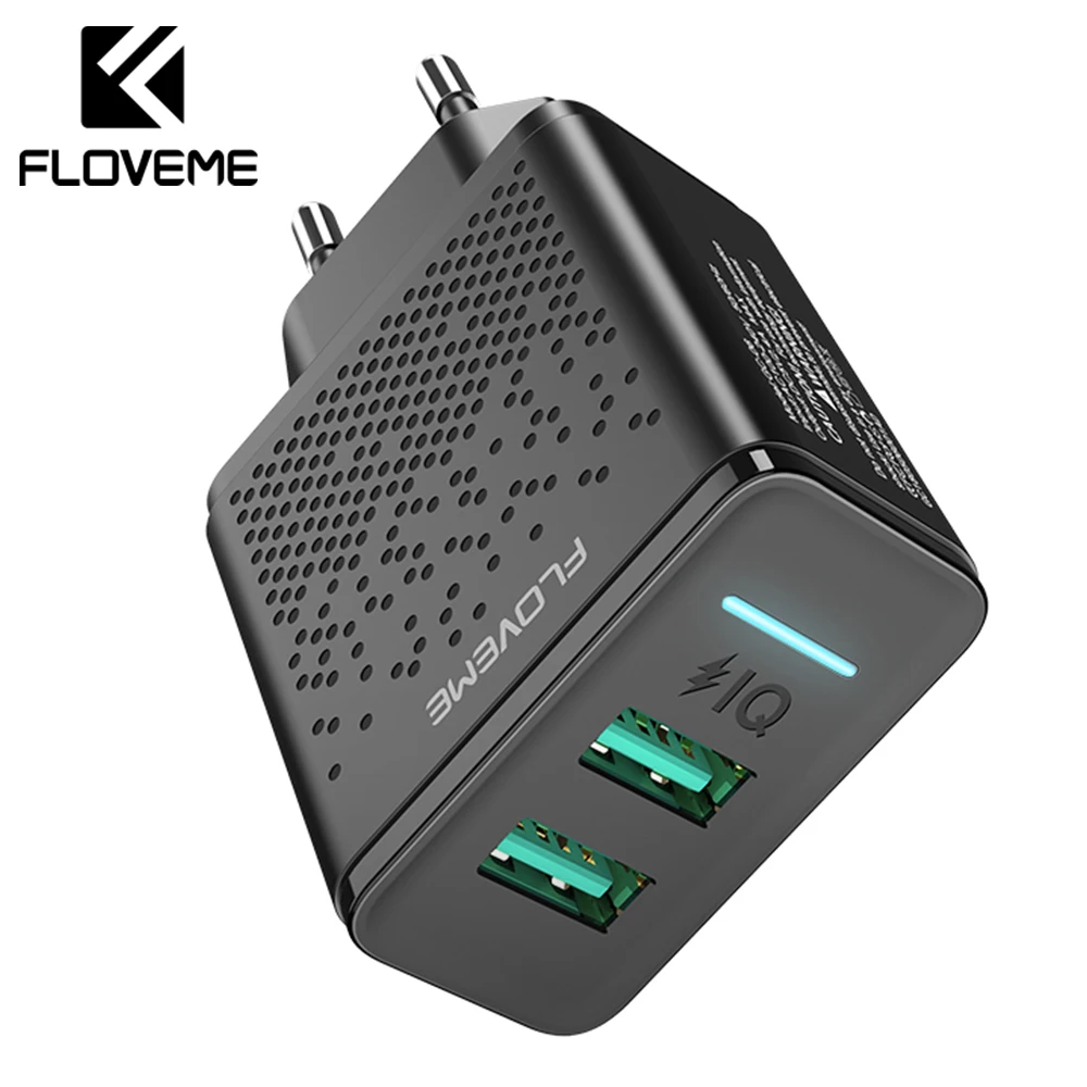FLOVEME USB зарядное устройство для iPhone X XR XS MAX мобильный телефон настенная зарядка