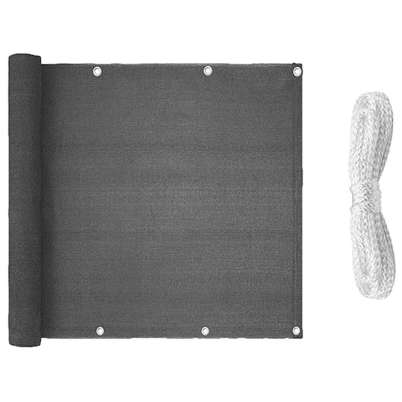 

Balcony Privacy Screen Cover, Windproof Sun Shade UV Protection Weather-Resistant Deck Privacy Screen Cover