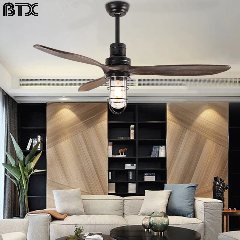 Винтажный потолочный вентилятор BTX светильник кой освесветильник для кухни кафе