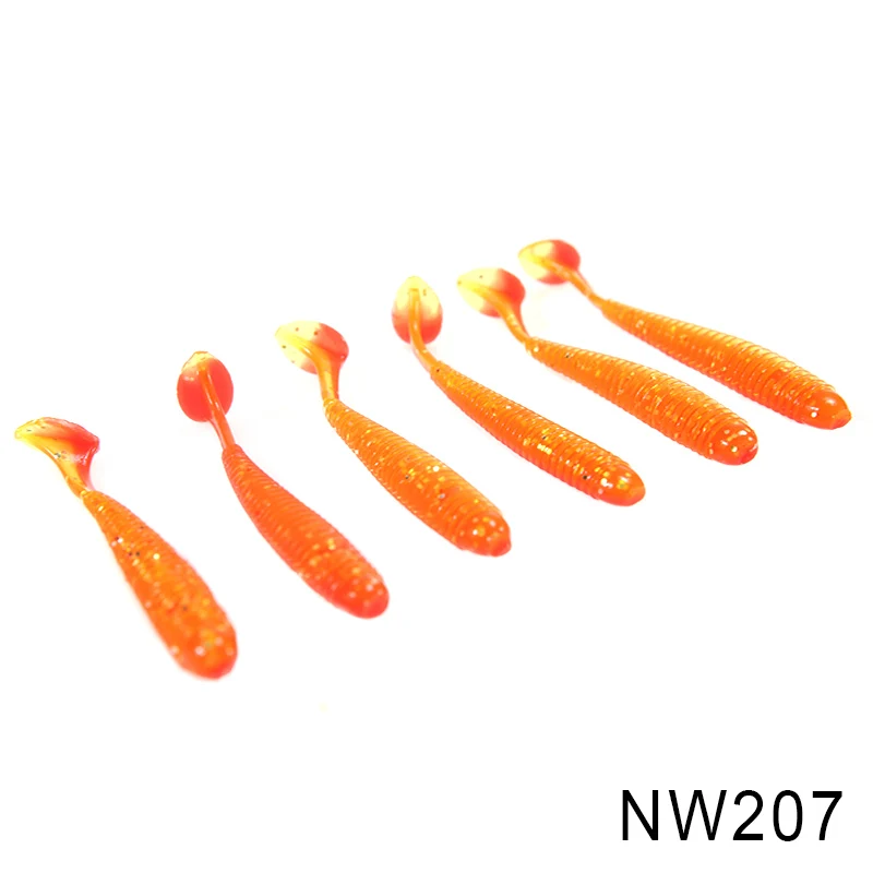 

NOEBY Artificial Silicone Soft Baits S3101 Soft Fishing Lures 6pcs/lot Crankbaits Carp Fishing Equipment