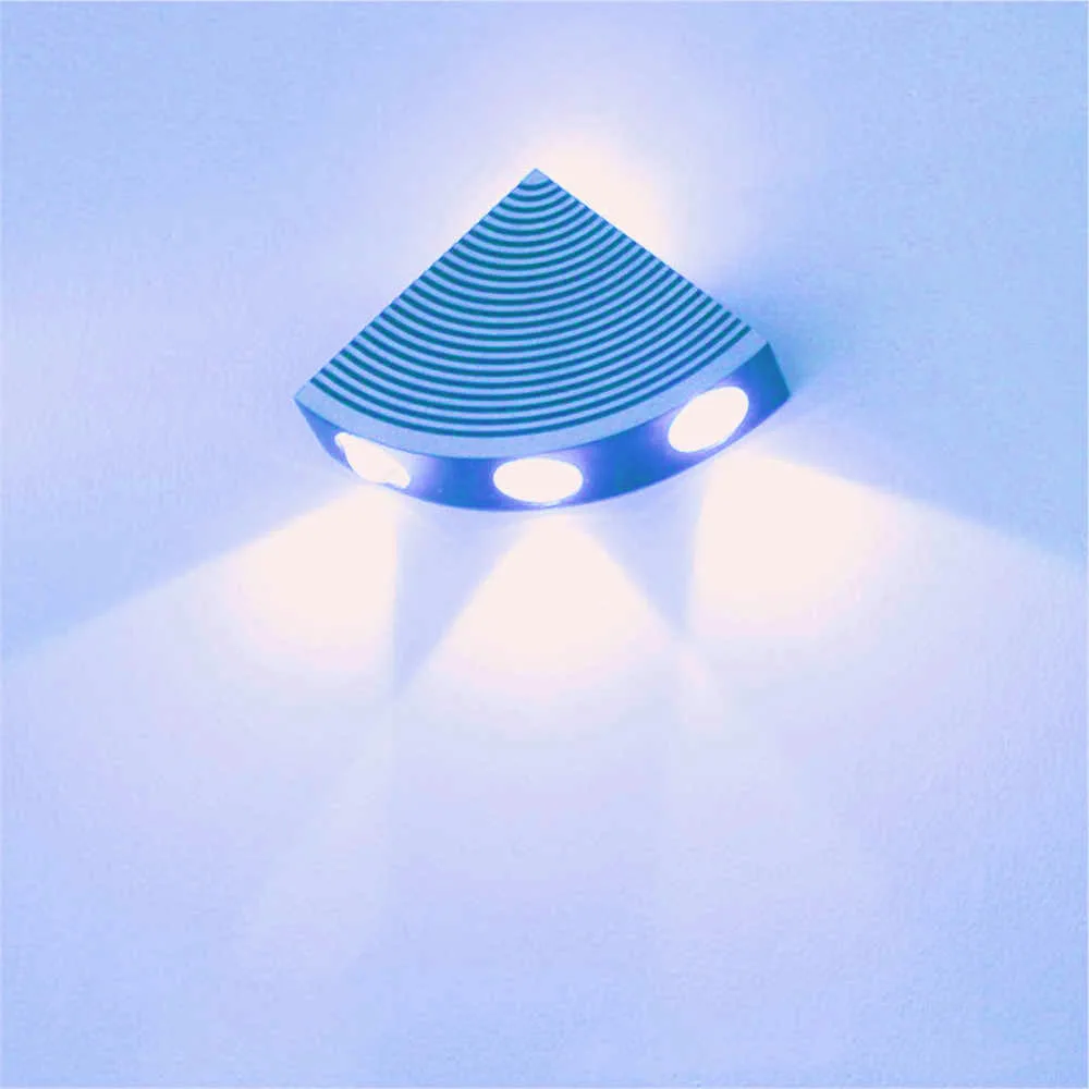 Крытый светодиодный настенный светильник креативный сектор пульсации