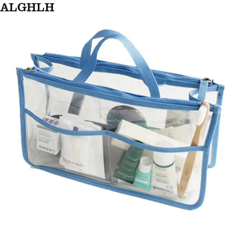 Женские ручные водонепроницаемые прозрачные косметички из ПВХ дорожные большие