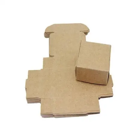 50 шт коричневые крафт-бумажные коробки Свадебные Рождественские подарочные