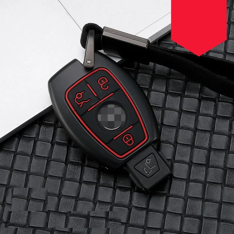 Фото Автомобильный держатель для ключей из углеродного волокна Mercedes benz A B R G Class GLK GLA w204