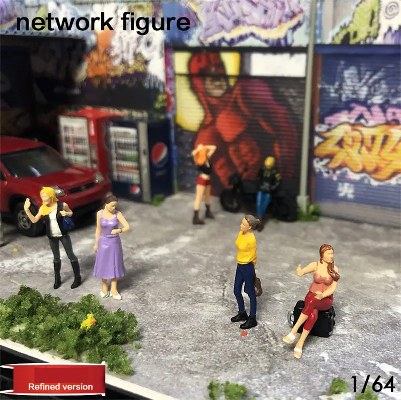 1: 64 масштаб уличная сцена Diorama основа многоцелевые классические Фигурки кукла