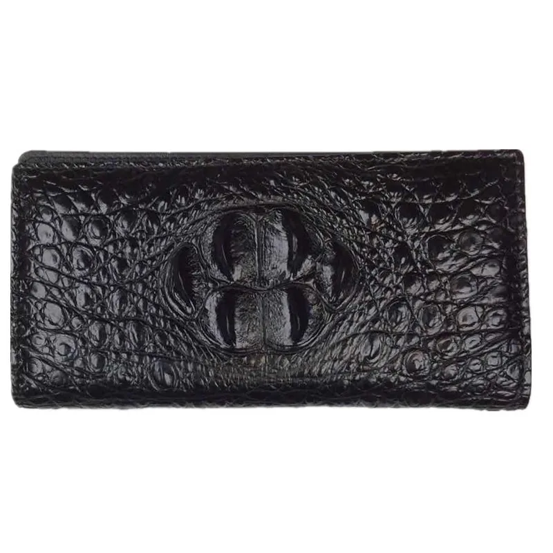 

Luxury quality Crocodile Man Business Affairs Leisure Time Multi Card Position Folder purses holders men wallets free shipping