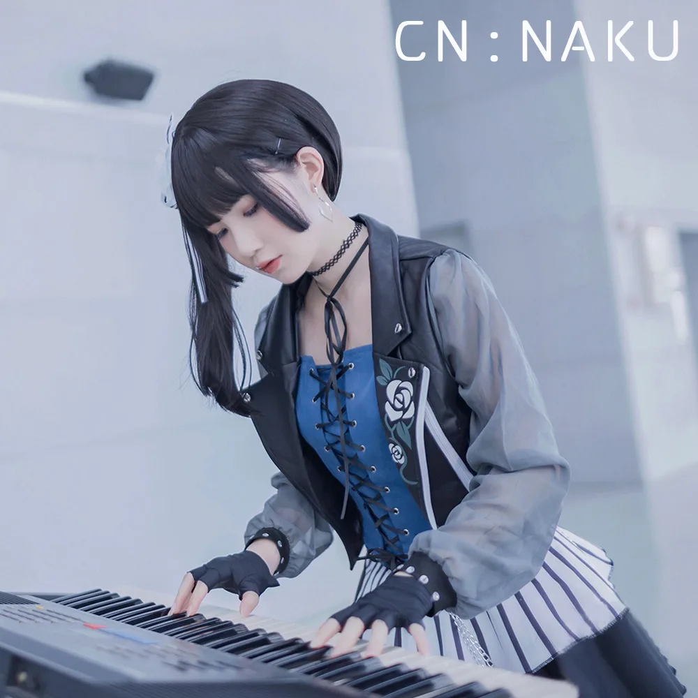 Bang Dream! Shirokane Rinko Косплей Костюм Аниме платья Рождество Хэллоуин Бесплатная