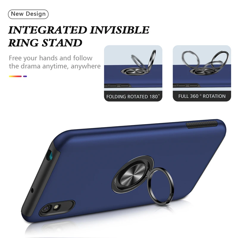 

JKaiSen Shockproof Phone Case For Xiaomi Redmi Note 9 Magnetic Ring Car Holder Protective Cover For Redmi Note 9S 9Pro Caso