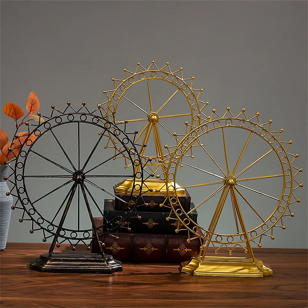 

Retro Metal Decoration Furniture Decorative Ferris Wheel Gift Graft For Women Vintage Home Decor
