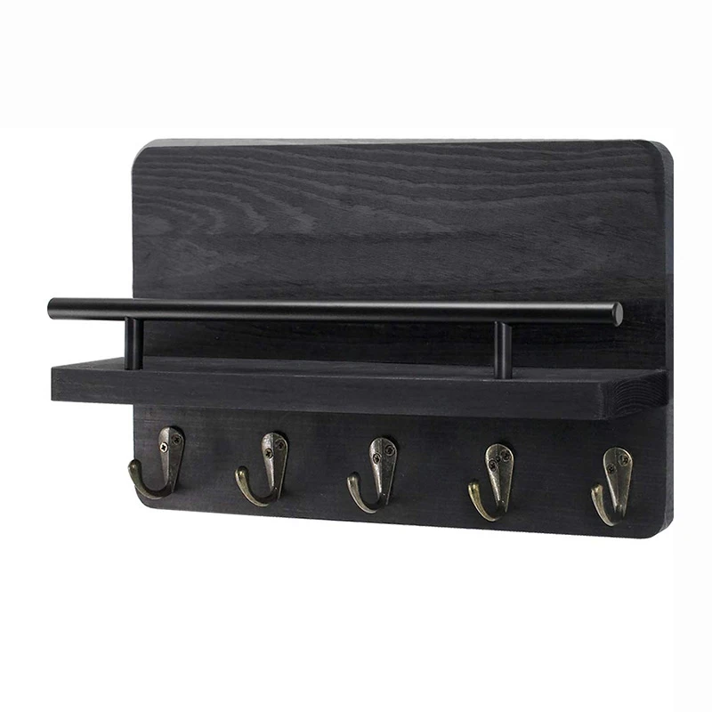 

Настенный держатель для ключей и почтовая полка, декоративная деревянная фотополка 2021