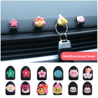 car interior accessories front and rear seat hooks creative and practical cartoon cars multi functional small hooks pendants