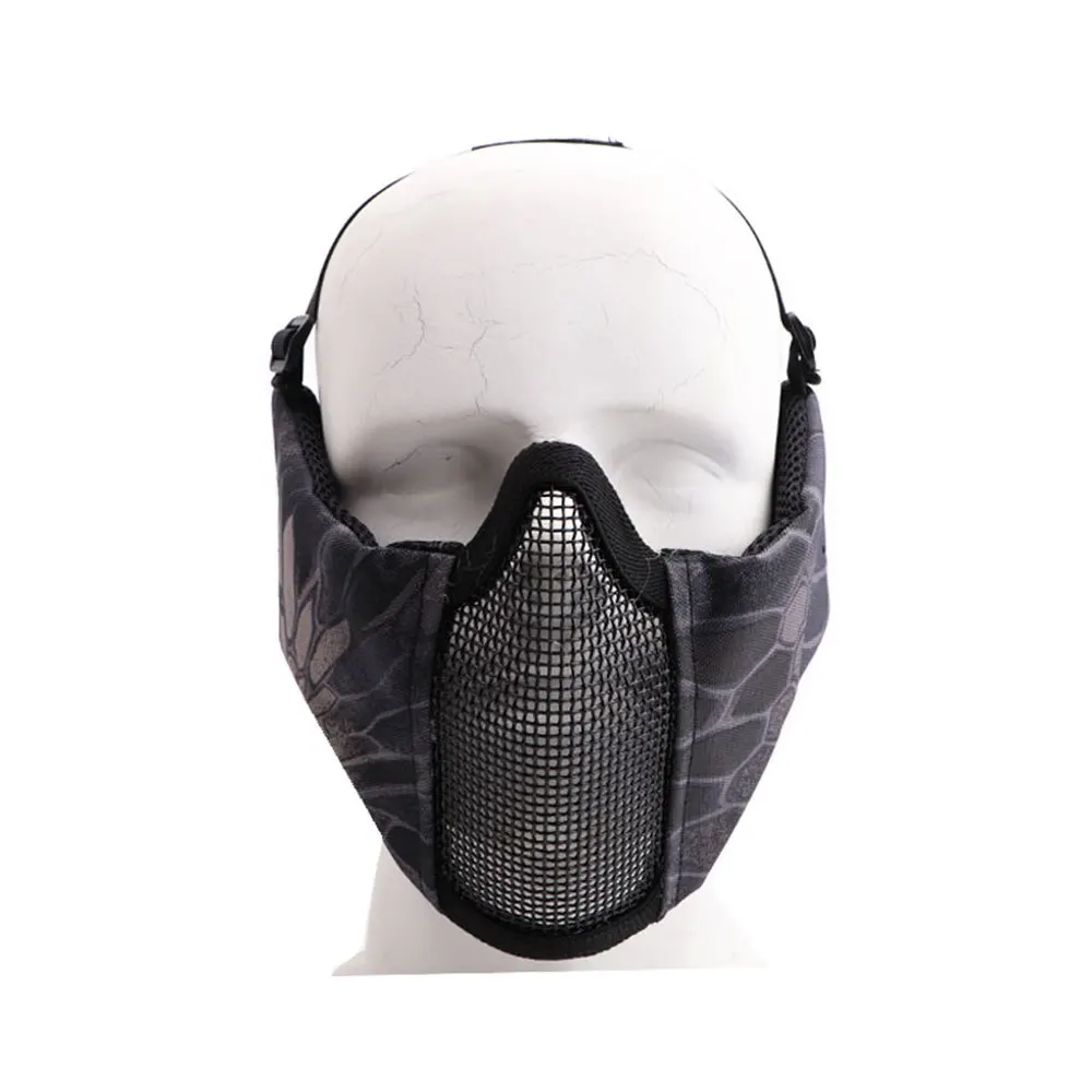 Тактическая полумаска Ушная маска для пейнтбола стрельба Охота защита Открытый