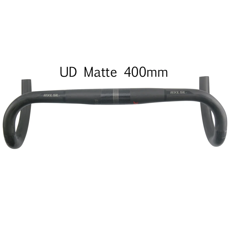 UD Matte 400mm Руль из углеродного волокна, 31,8 мм RXL SL, руль для шоссейного велосипеда, руль черный труба из углеродистого волокна 3 K/UD матовый руль велосипеда 400/420/440 мм падение руль - Цвет: UD Matte 400mm