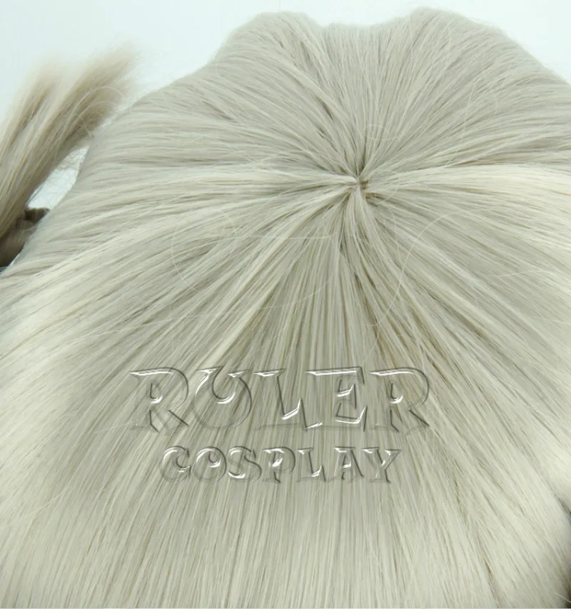 

Anime KAKEGURUI Kirari Momobami Braids Wig Cosplay Wig Role Play Silver Color 40cm