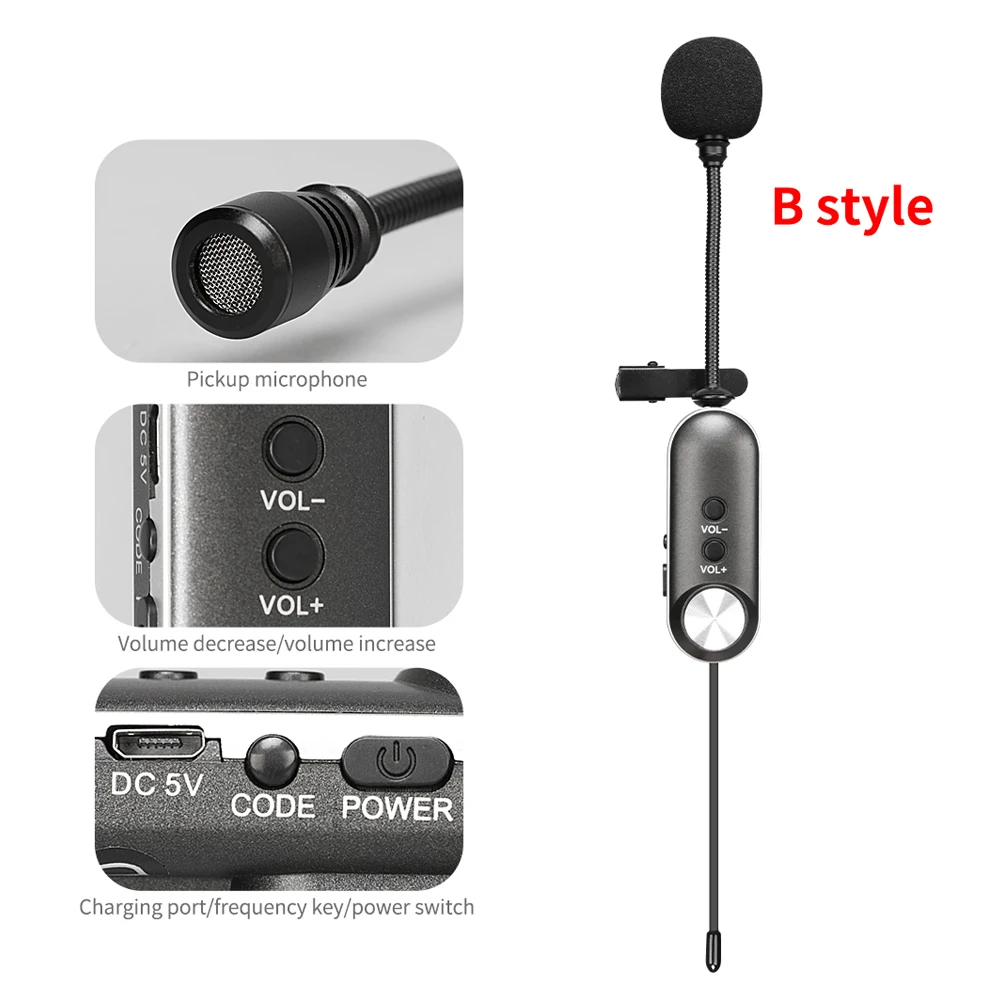 Беспроводной петличный микрофон TKL 4 канальный DSLR с функцией записи видео для