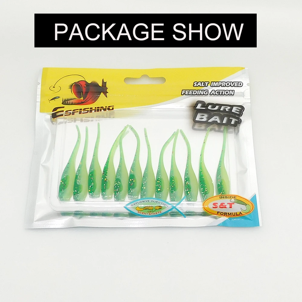 ESFISHING Baby Shad 50 мм мягкие приманки лучшее качество мягкость и высокая эластичность